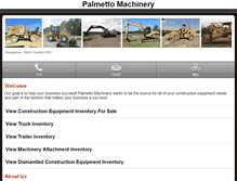 Tablet Screenshot of m.palmettomachinery.com